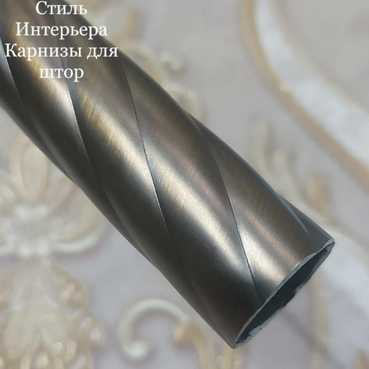 Труба для карниза 25 mm. антик шоколад 25/001-3