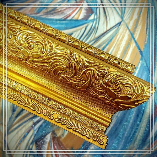 Багетный карниз для штор Версаль 090/01-1 золото
